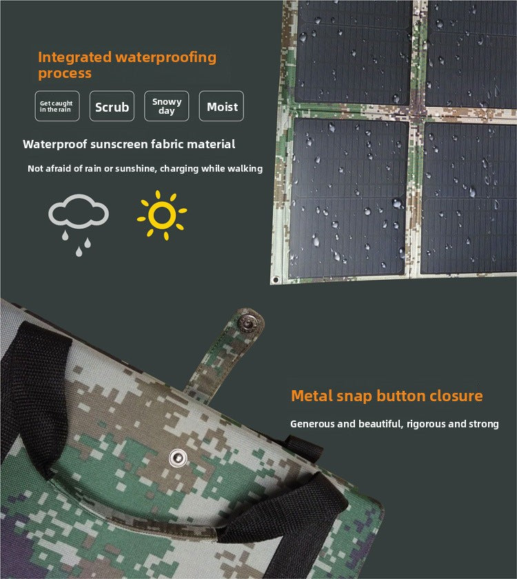 100W Solar Panel outdoor camping off-grid power setup