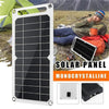 6W Portable Solar Panel charging a device - mini foldable USB solar charger for hiking