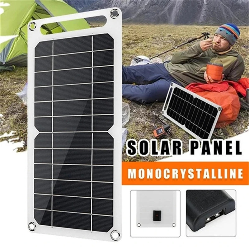 6W Portable Solar Panel detail view - mini foldable USB solar charger for hiking