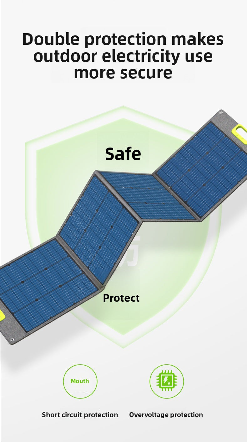 120W Monocrystalline Foldable Solar Panel | High-Efficiency Portable Solar Charger for Camping and RV