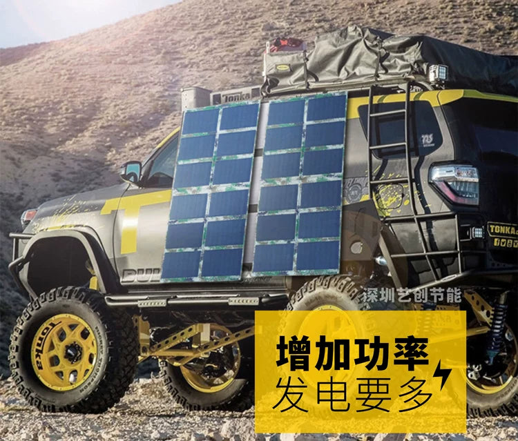 300W Monocrystalline Solar Panel System packaging - portable solar generator kit for RV cabin emergency backup