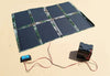100W Monocrystalline Foldable Solar Panel folded portable size - compact solar charger