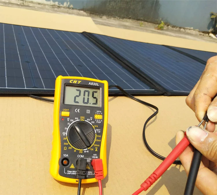 300W Monocrystalline Solar Panel System detail view - portable solar generator kit for RV cabin emergency backup