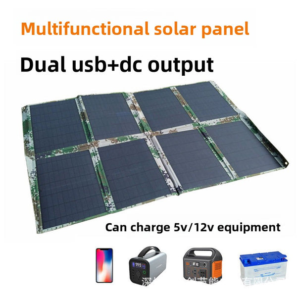 100W Monocrystalline Foldable Solar Panel - High-Efficiency Portable Solar Charger for Camping and RV