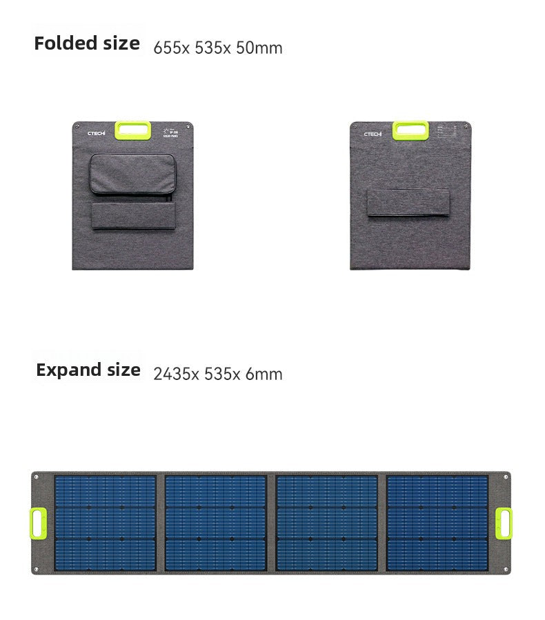 120W Monocrystalline Foldable Solar Panel | High-Efficiency Portable Solar Charger for Camping and RV