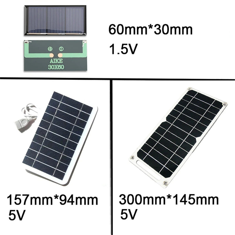 6W Portable Solar Panel detail view - mini foldable USB solar charger for hiking