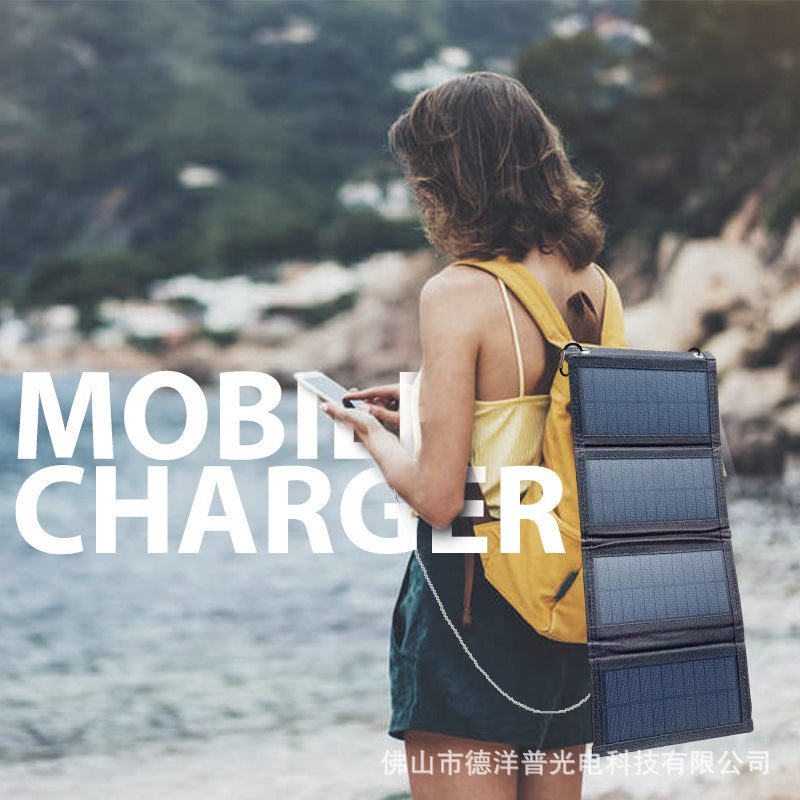 8W-30W Foldable Solar Panel USB Charger | Portable Solar Charger for Camping & Hiking