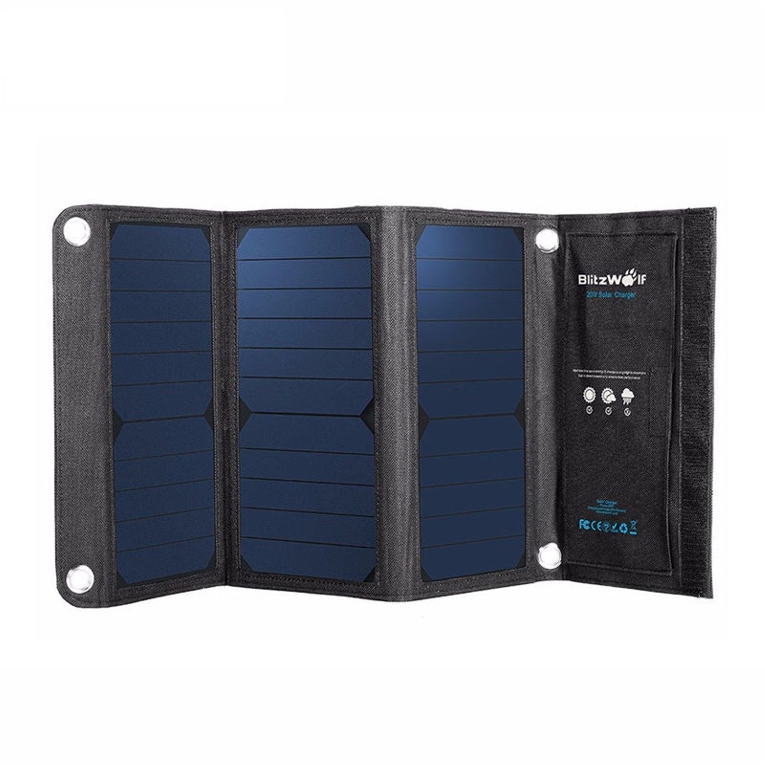 21W High-Efficiency Foldable Solar Panel | USB Solar Charger for Camping & Emergency