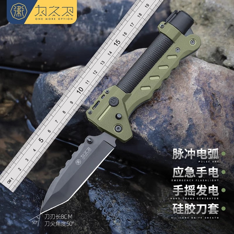 Outdoor Knife for Survival, Multifunctional Survival Knife, High Hardness Survival Swiss Army Knife, Portable Folding Knife